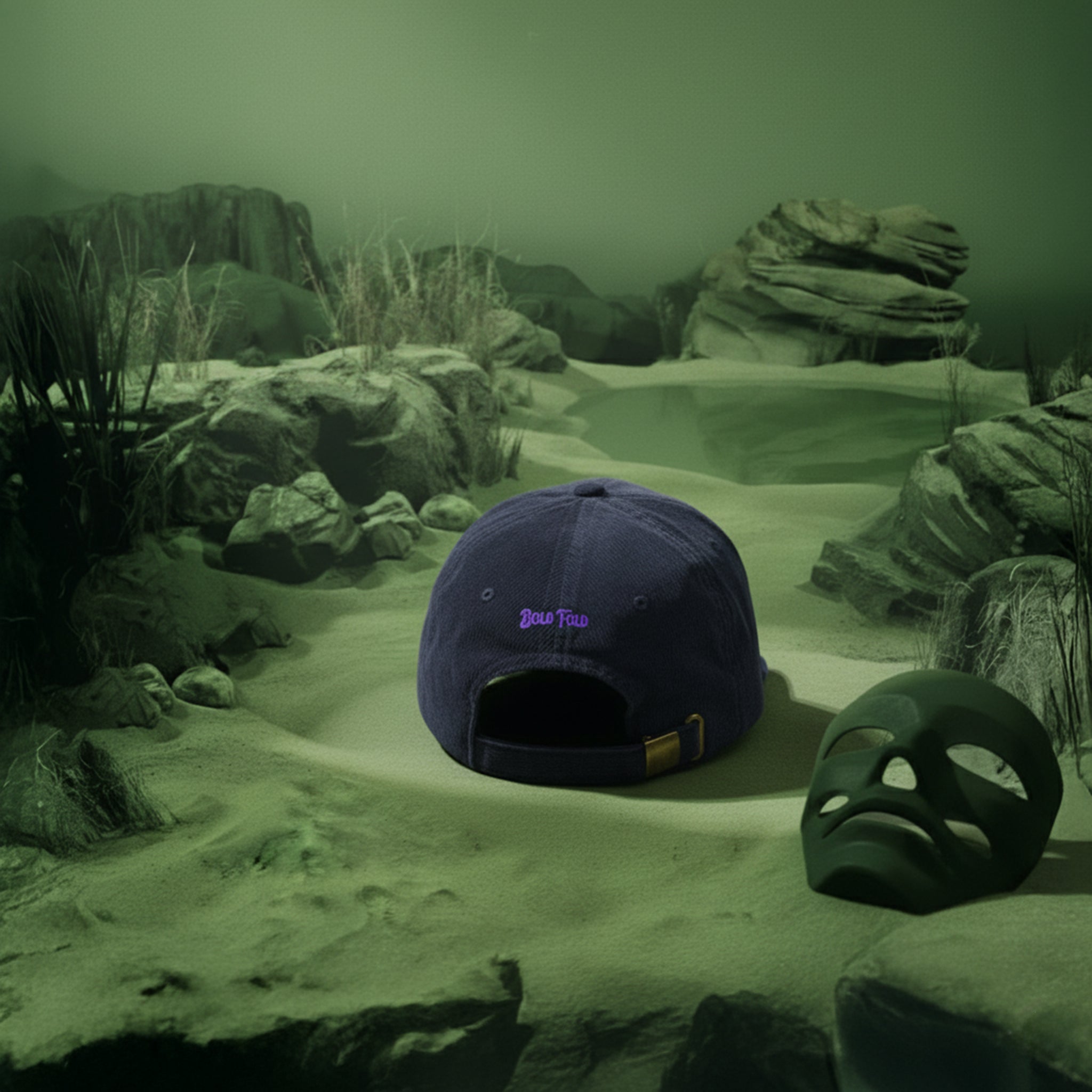 Masks Off Corduroy Cap – Midnight Indigo