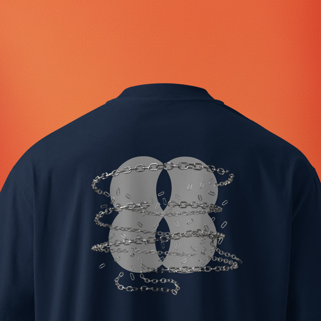 Break Free Oversized Tee – Deep Navy