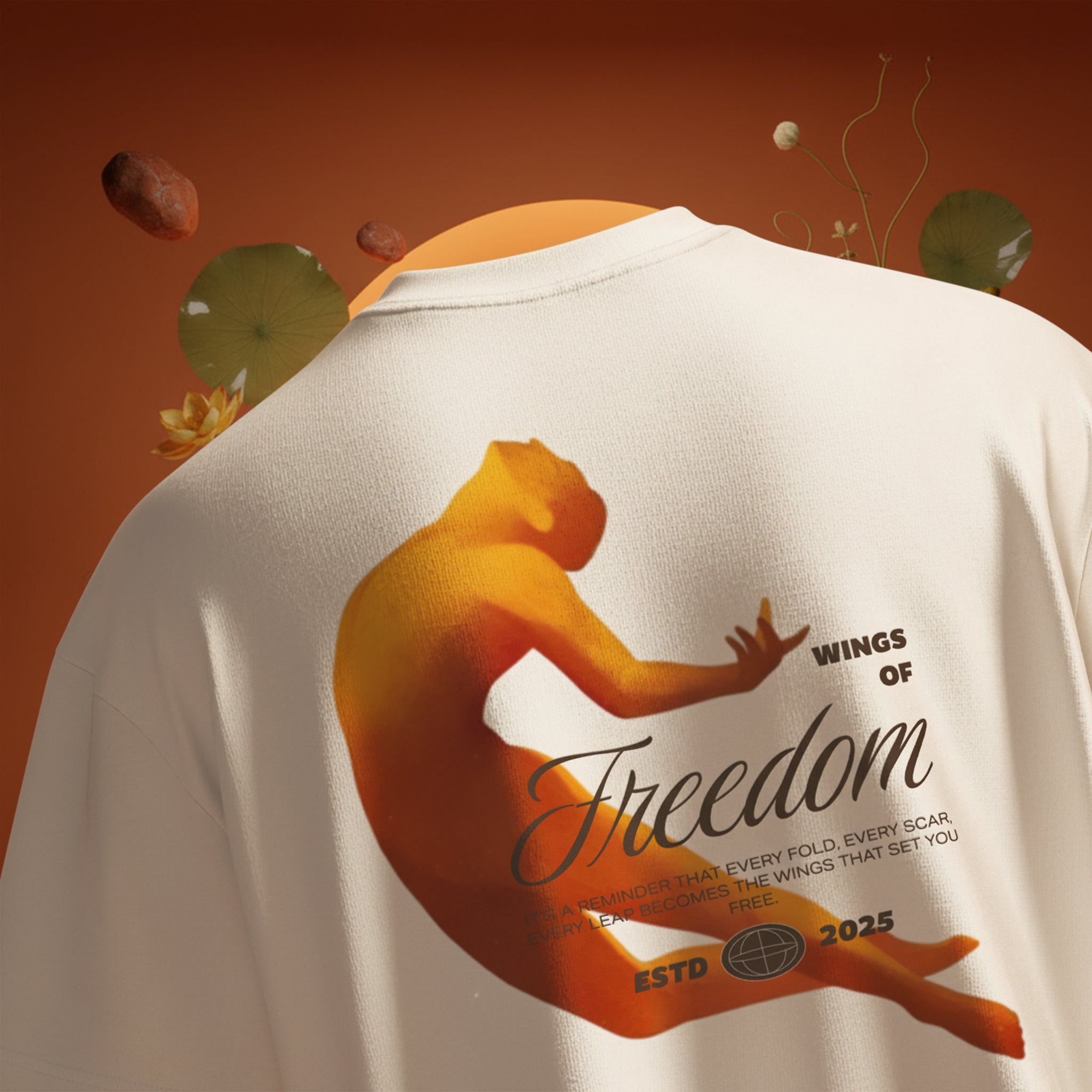 Wings of Freedom Tee – Dawn Ivory