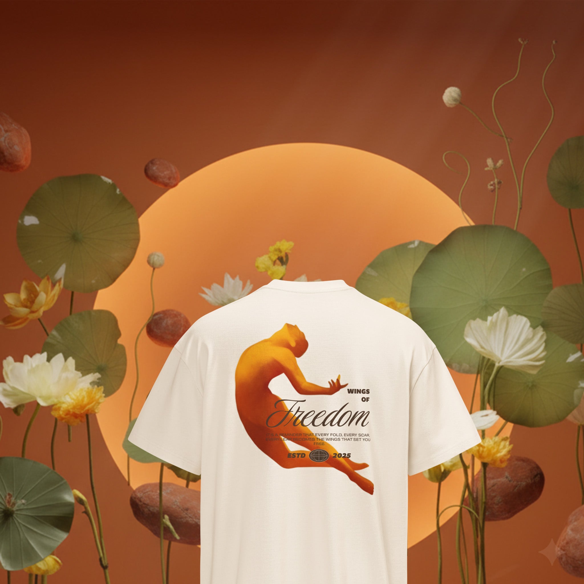 Wings of Freedom Tee – Dawn Ivory