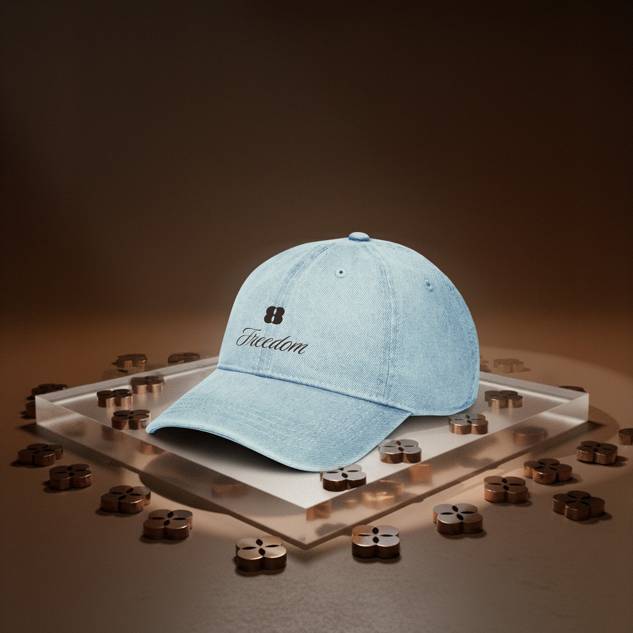 Freedom Denim Cap – Light Blue